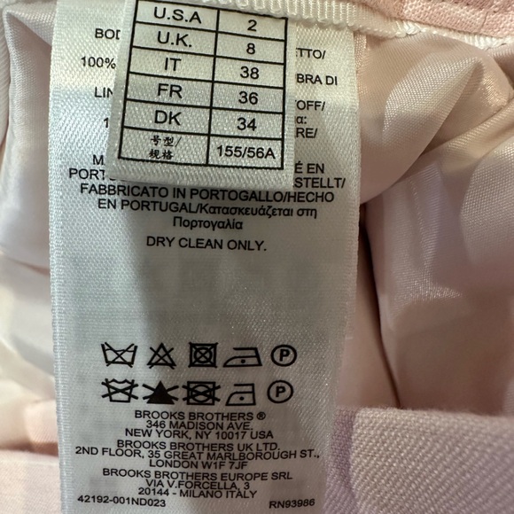 Brooks Brothers Light Pink Wide Leg linen Pants petite - Picture 5 of 10